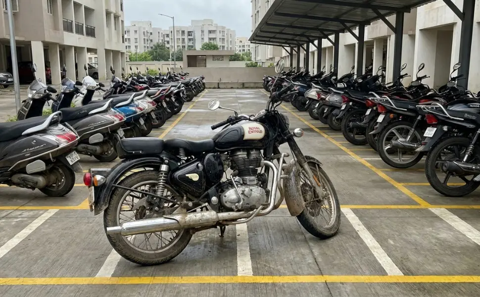 Guard coordinating bike parking using QR sticker dashboard