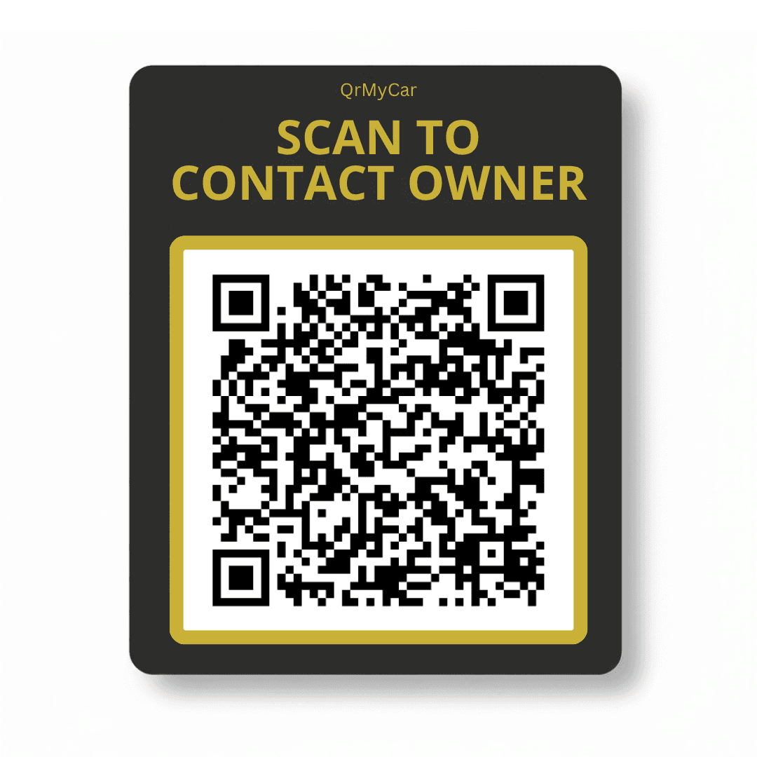 QrMyCar smart QR code sticker