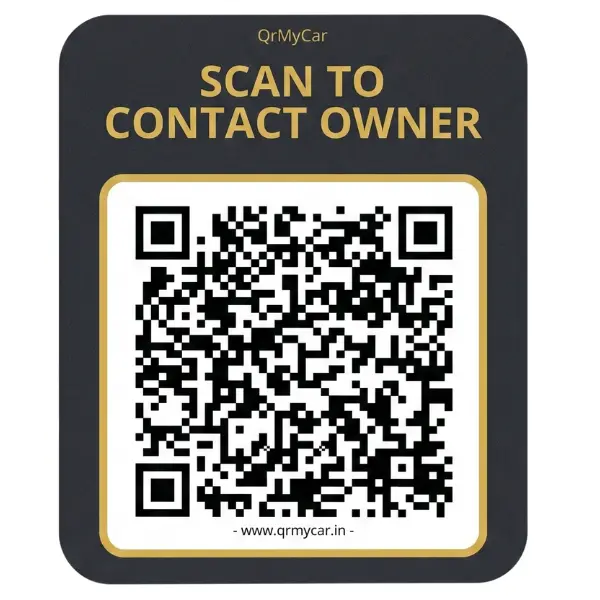 QrMyCar car qr sticker